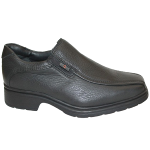 Bronx Natan Formal Black Slip On Shoes - Front View