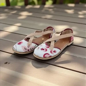 Women's Cross-Over Elastic Slip-On Shoes Sizes 3-8