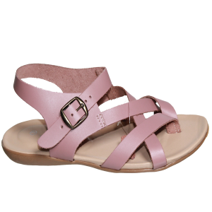genuine leather comfort footbed sandal – 2 bar adjustable slide